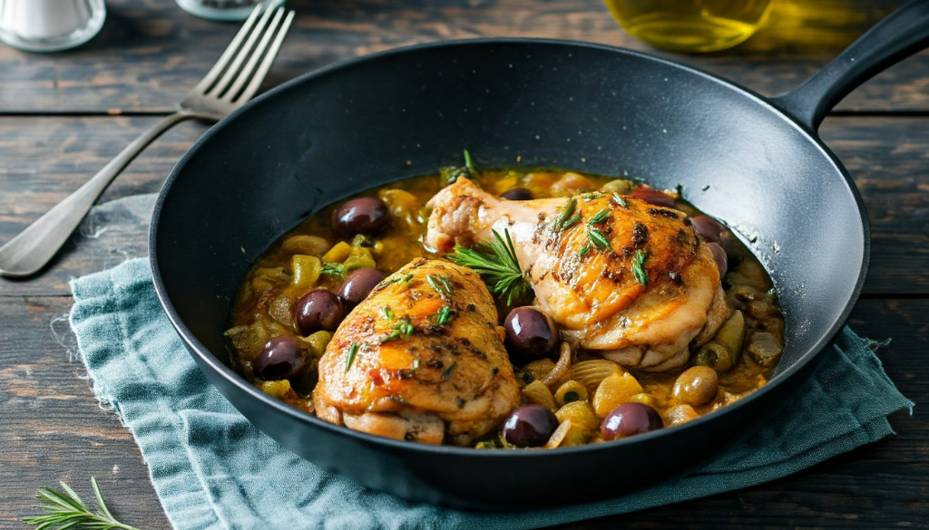 Poulet aux olives
